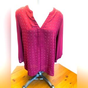 3/4 Sleeve Mulberry Bling Blouse